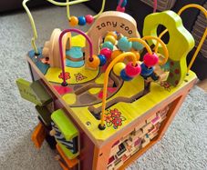 Battat Zany Zoo Wooden Activity Cube