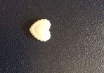 Heart shaped beads for cards