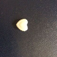 Heart shaped beads for cards
