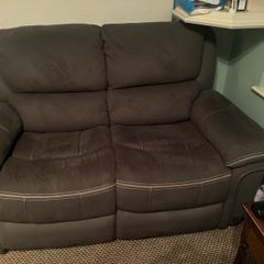 2 Seater Suede Sofa