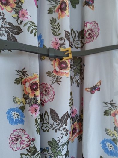 Atmosphere Grey and Floral sleeveless summer dress size 10