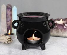 3in1 Set: Witchy Tea Light Holder & Aroma Oil Burner - unique gift
