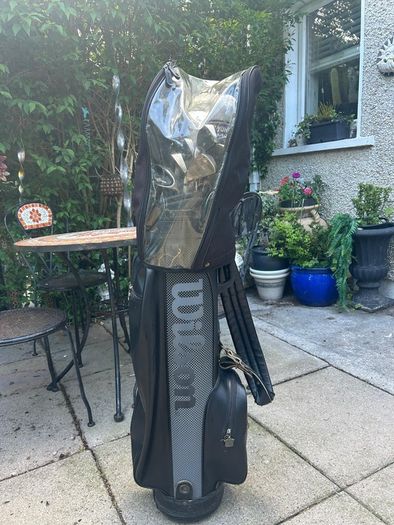 Wilson golf clubs and bag