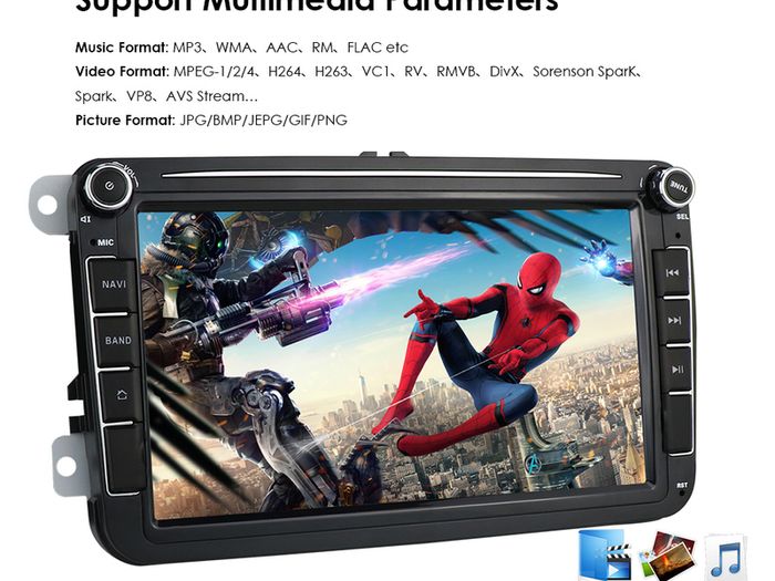 4g 64g Bluetooth Wifi Internet Gps Maps Android 11 8" 2din Car Gps For Vw Polo Golf 5 6 Seat Passat B6 Cc Jetta Tiguan Touran Eos Sharan Scirocco Caddy Radio Dsp