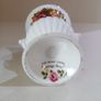 Vintage Small Urn, 10 cm "Cottage Rose", Fine Bone China Image 4