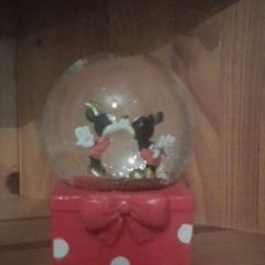 disney mickey and minnie snowglobe