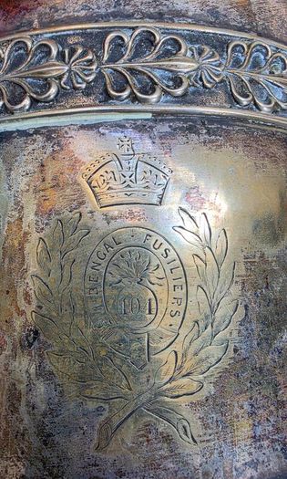 Military, 104 Bengal Fusiliers, Royal Munster Fusiliers officers mess champagne bucket
