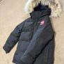 Boys Canada Goose Jacket with Fur Image 8