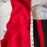 red and black long sleeve high neckline sweater Image 6