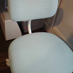 2 swivel chairs in mint green, good condition, price per item