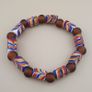 Vintage Venetian african Style Trade Glass Beads Bracelet Image 2