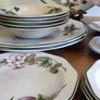 Set 20 pcs  by Churchill England, featuring a charming fruit and blossom design with a classic green rim. Beautifully made English pottery with lovely detail and quality. Image 8
