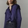 Romatic purple ruffle size 12 massimo dutti Image 3