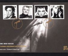 2024 Ireland Iconic Irish Voices (Christy Dignam, Seamus Begley, Sinead O'Connor & Shane McGowan) Commemorative Stamp An Post First Day Cover (FDC)