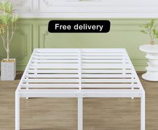 41 cm King Size Bed Frame with Rounded Corner Legs, 5ft