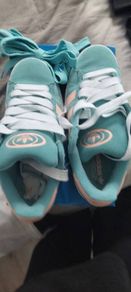 adidas campus size 5 light blue trainers