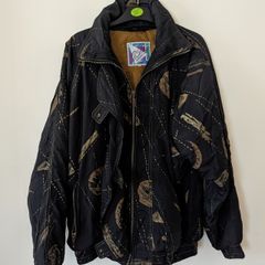 Vintage Geometric Print Jacket Size M
