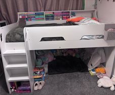 High sleeper bed and Emma single mattress