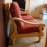 Pine two-seater sofa and Matching Armchair Image 7