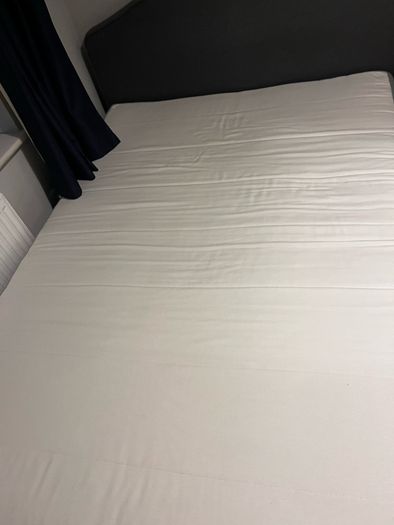 IKEA double bed, mattress and two under bed storage drawers