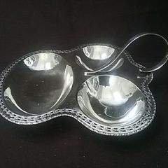 Antique Trefoil Serving Dish
