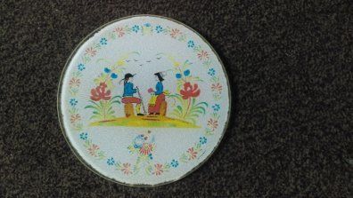 Antique Hot Plate from Brittany, France