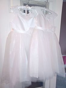 2 flower girl dresses ages 8/9 10/11