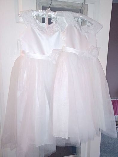 2 flower girl dresses ages 8/9 10/11