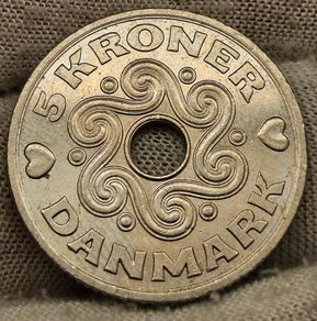Denmark 2002 5 Kroner Coin