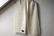 Lyle &amp; Scott Heritage Lambswool Scarf Cream Off White Made in Scotland