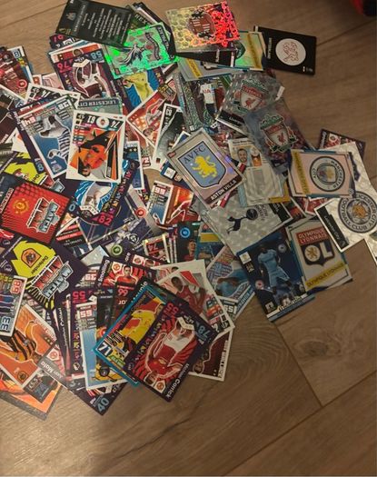 Mixed variety football cards