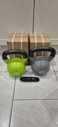 2xbrand new cast iron kettlebells