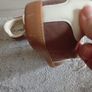 Brown suede trainers Image 4