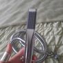 Chrome sleek mixer shower hose and head Image 2