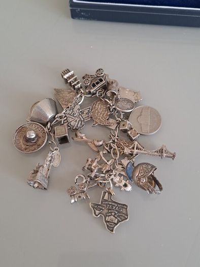 silver charm bracelet