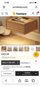 Floating bedside tables