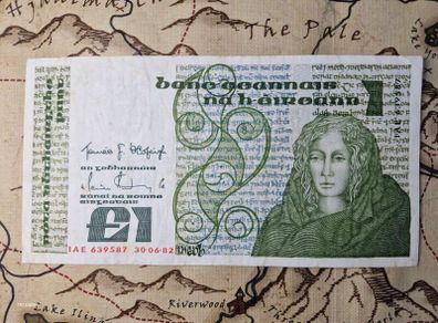 1 Pound Queen Medb  30/06/82 Irish Note
