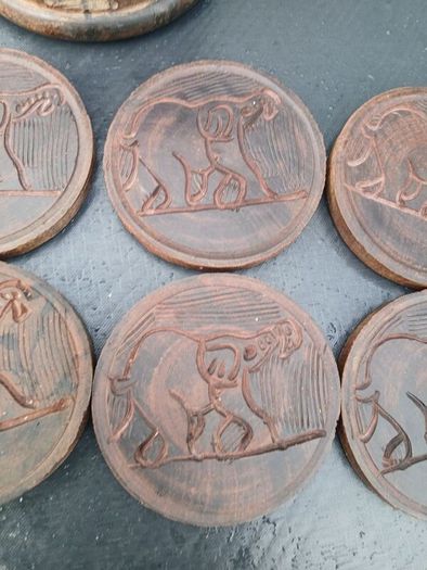 6 Indian Style Coasters in Box