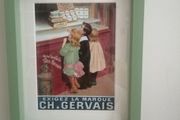 Vintage French shop front print