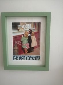 Vintage French shop front print