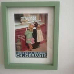 Vintage French shop front print