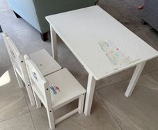Ikea kids table and 2 chairs