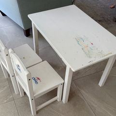 Ikea kids table and 2 chairs