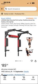 Wall mounted Pull Up and Dip Bar