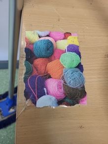 looking for anything knitting related, wool ,stuffing ect free please