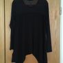 DKNY Long Stretch Mesh Jersey Top New    -   Handkerchief Hem Image 5