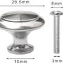 10 Packs Drawer Knobs, Cabinet Door Knobs Wardrobe Knobs Handle Cupboard Door Knobs with Screw for Drawer Cabinet Cupboard Wardrobe- Alloy & Stainless Steel Image 3