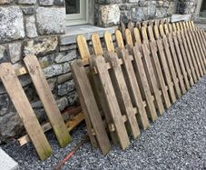 Timber fencing n