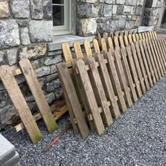 Timber fencing n