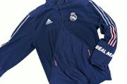 FREE POST Real Madrid adidas Football Sweatshirt 2020 / 21 (M) [Very Good] Half Zip Jumper